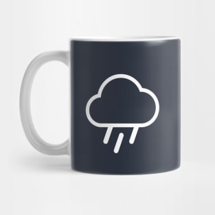 Minimal rain cloud weather Mug